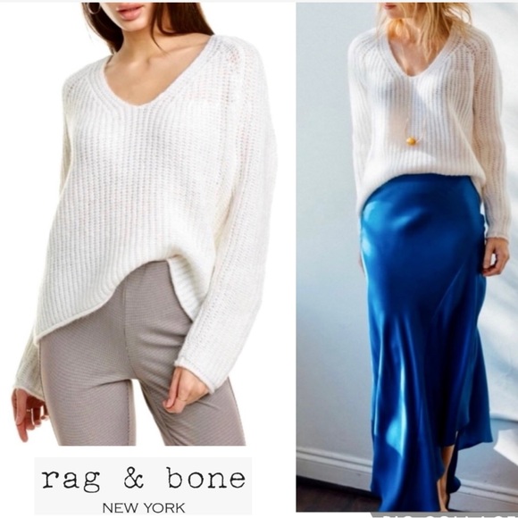 rag & bone Wool Blend Joseph Long Sleeves Sweater - Picture 15 of 15